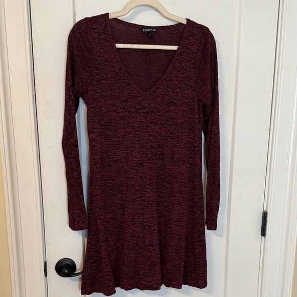 Express Dresses & Skirts - Express Women's Deep Red Long Sleeve Dress